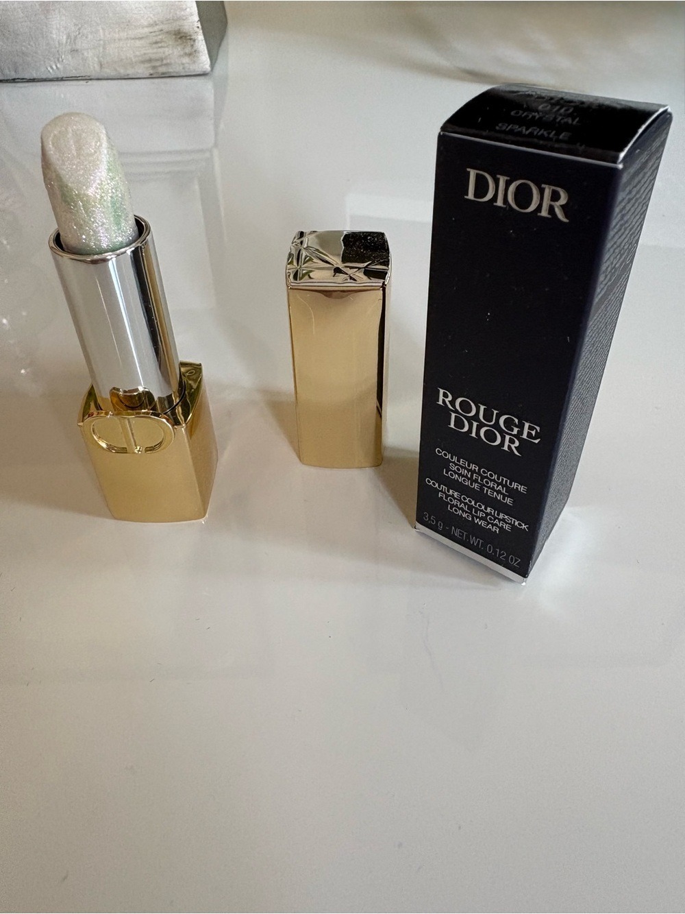 Dior Rouge Dior 010 Crystal Sparkle Lipstick -